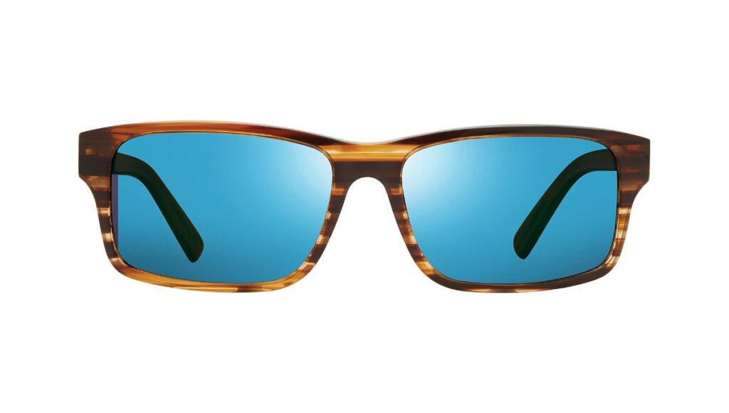 Revo Polarized Hiking Sunglass showcasing high quality blue lenses