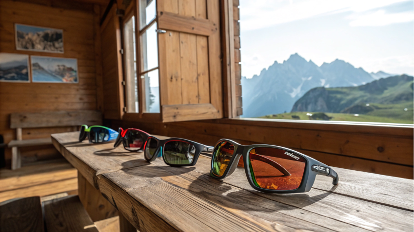 Tips for Maintaining Your Sunglasses - Durable travel sunglasses for outdoor adventure. Mountain view and cabin setting